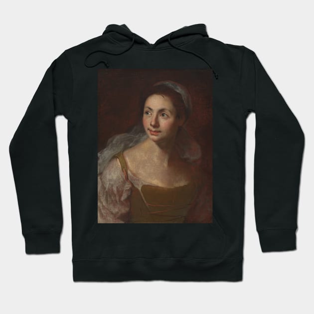 Portrait of a Girl by Francesco Solimena Hoodie by Classic Art Stall